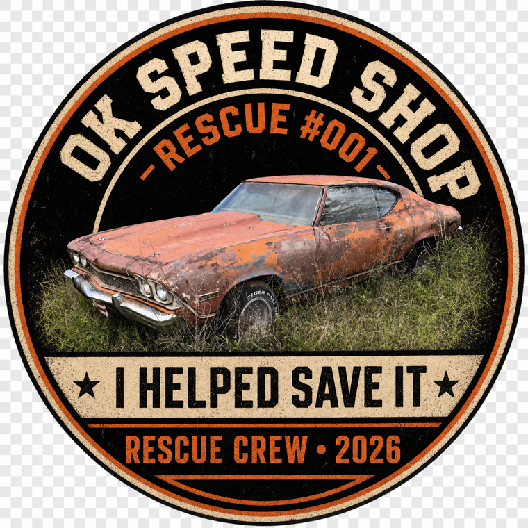 Preview of the Rescue 001 digital sticker badge