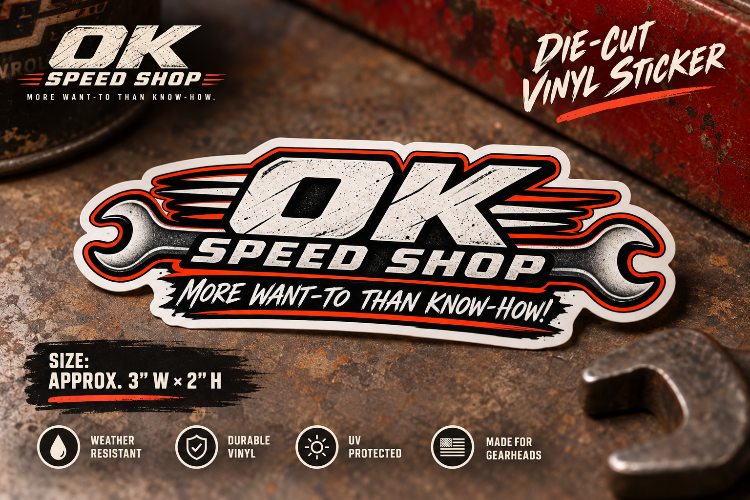 OK Speed Shop More Want To Than Know How Sticker